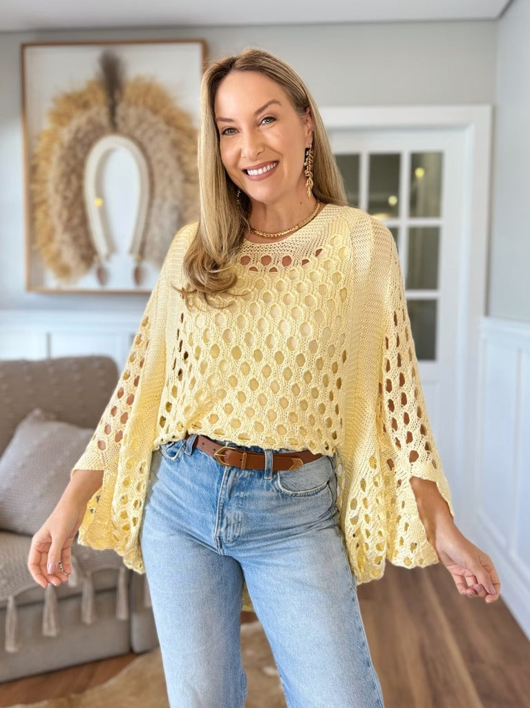 Blusa Rendada Feminina Fio Nobre Karine