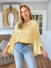 Blusa Rendada Feminina Fio Nobre Karine